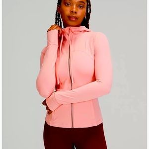 lululemon hooded define jacket in pink puff